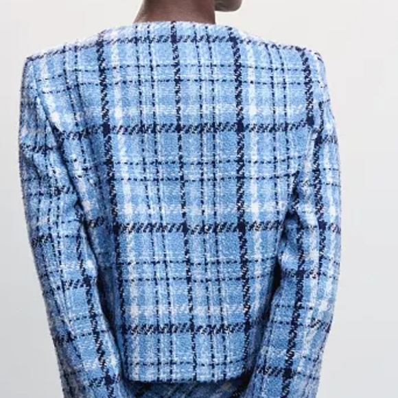 NWT Mango Tweed Cropped Jacket - Picture 5 of 6